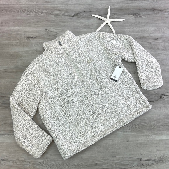 🔆RIP CURL🔆 DARK N STORMY 1/4 ZIP CRW SOFT JACKET SWEATER - Picture 2 of 16